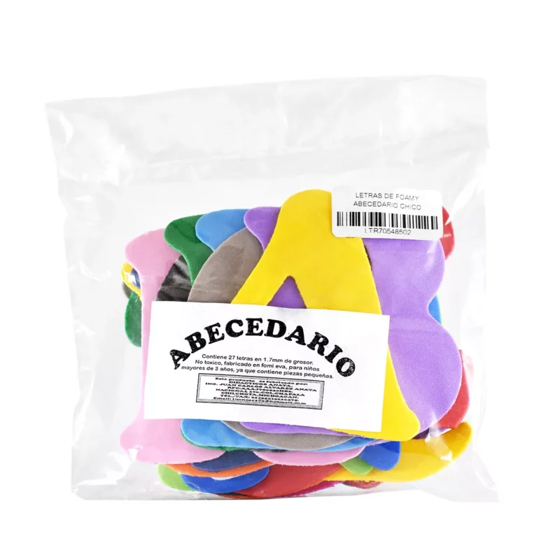 LETRAS DE FOAMY ABECEDARIO CHICO