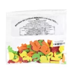FOAMY DE LETRAS MINI MINUSCULAS 104 PZS