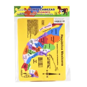 ROMPECABEZAS DE FOAMY REPUBLICA MEXICANA