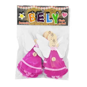 FIGURA DE FOAMY BELY ANGELITOS ROSAS