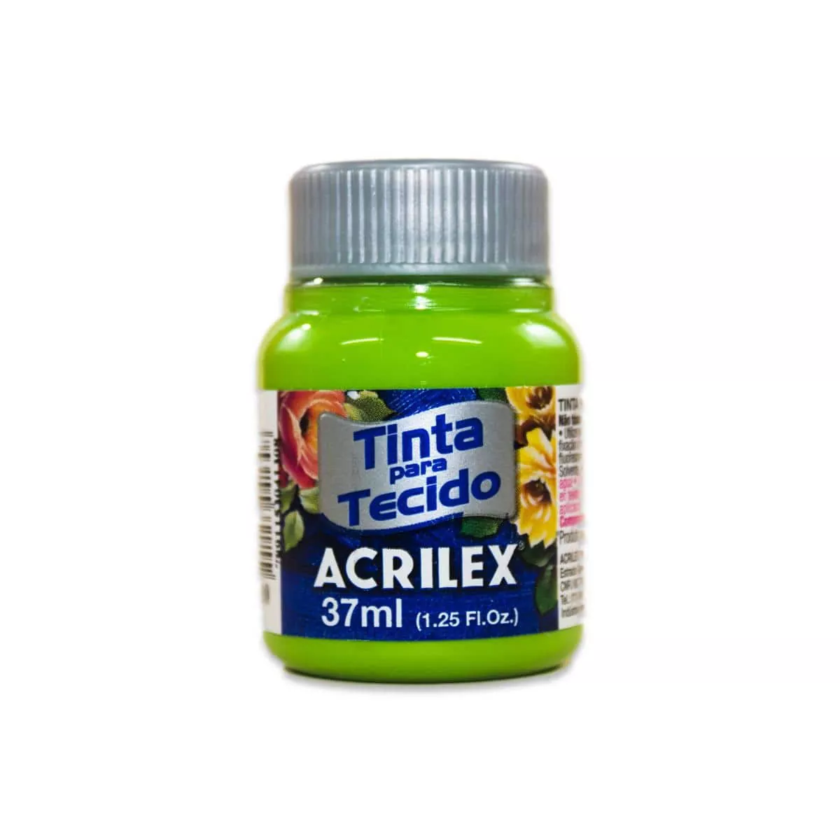 PINTURA ACRILEX MATE 37ML 510 VERDE HOJA ATADO DE 6 PZAS.
