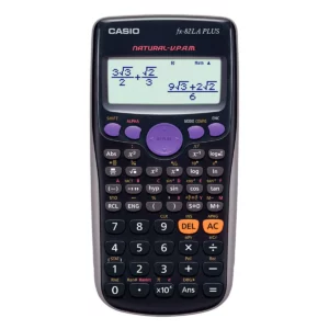 CALCULADORA CASIO CIENTIFICA FX82LAPLUS2 NEGRO ATADO DE 2 PZAS.