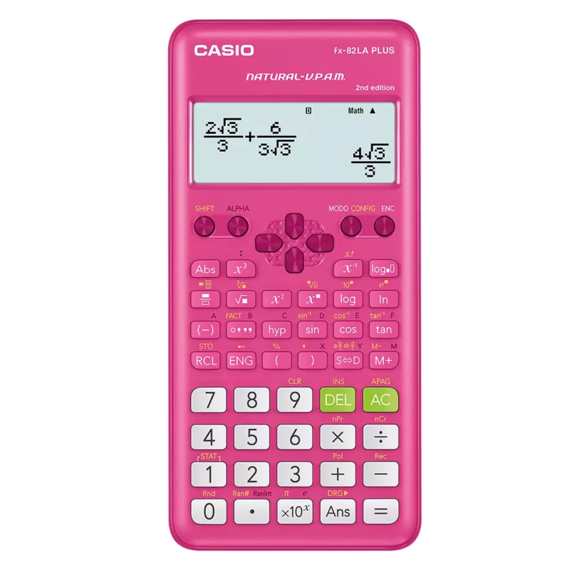 CALCULADORA CASIO CIENT FX82LAPLUS2 ROSA