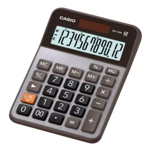 CALCULADORA CASIO 12DIG MX120BSMC ATADO DE 2 PZAS.