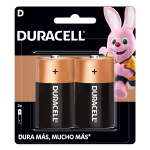 PILA DURACELL ALCALINA D C/2 ATADO DE 2 PZAS.