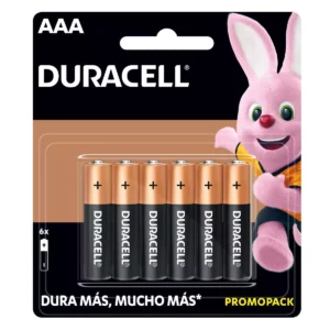 PILA DURACELL ALCALINA AAA C/6