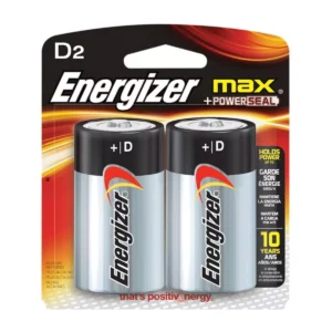 PILA ENERGIZER MAX ALCANINA D C/2 ATADO DE 2 PZAS.