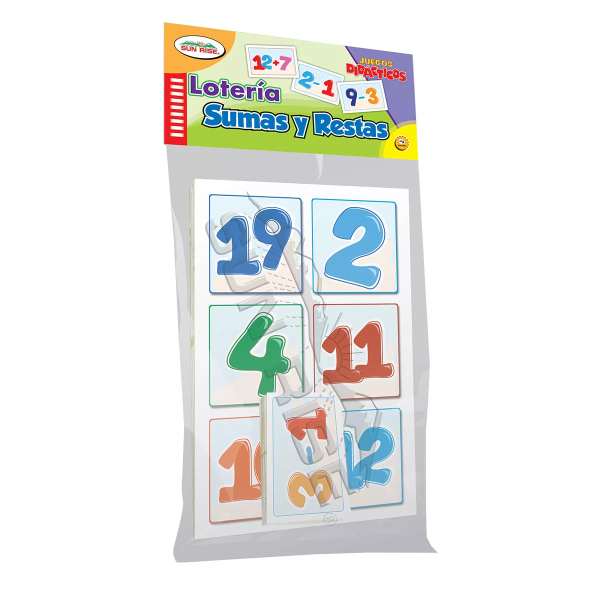LOTERIA SUMAS Y RESTAS ATADO DE 2 PZAS.