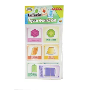 LOTERIA FIGURAS GEOMETRICAS ATADO DE 2 PZAS.