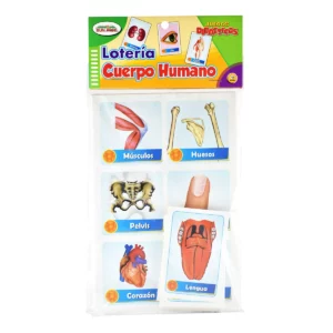 LOTERIA PARTES DEL CUERPO ATADO DE 2 PZAS.
