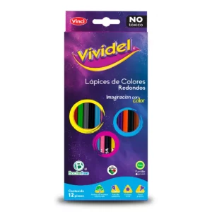 COLORES VIVIDEL 4MM C/12 48609. ATADO DE 4 PZAS.