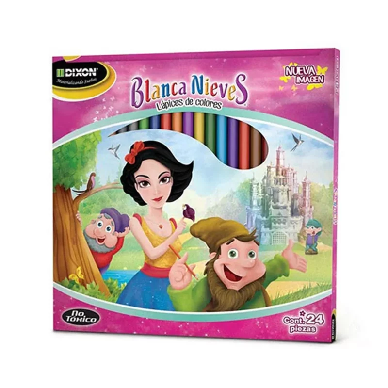 COLORES BLANCA NIEVES C/24 LARGOS 45222 ATADO DE 5 PZAS.
