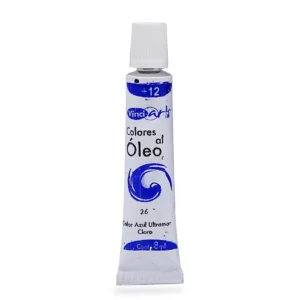 PINTURA OLEO 8ML AZUL ULTRAMAR CLARO 26 ATADO DE 4 PZAS.