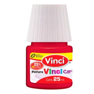 PINTURA CARTEL 25ML ROJO CARMESI 56 ATADO DE 10 PZAS.