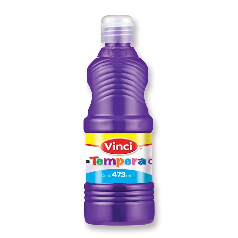 PINTURA TEMPERA 473ML VIOLETA ATADO DE 2 PZAS.