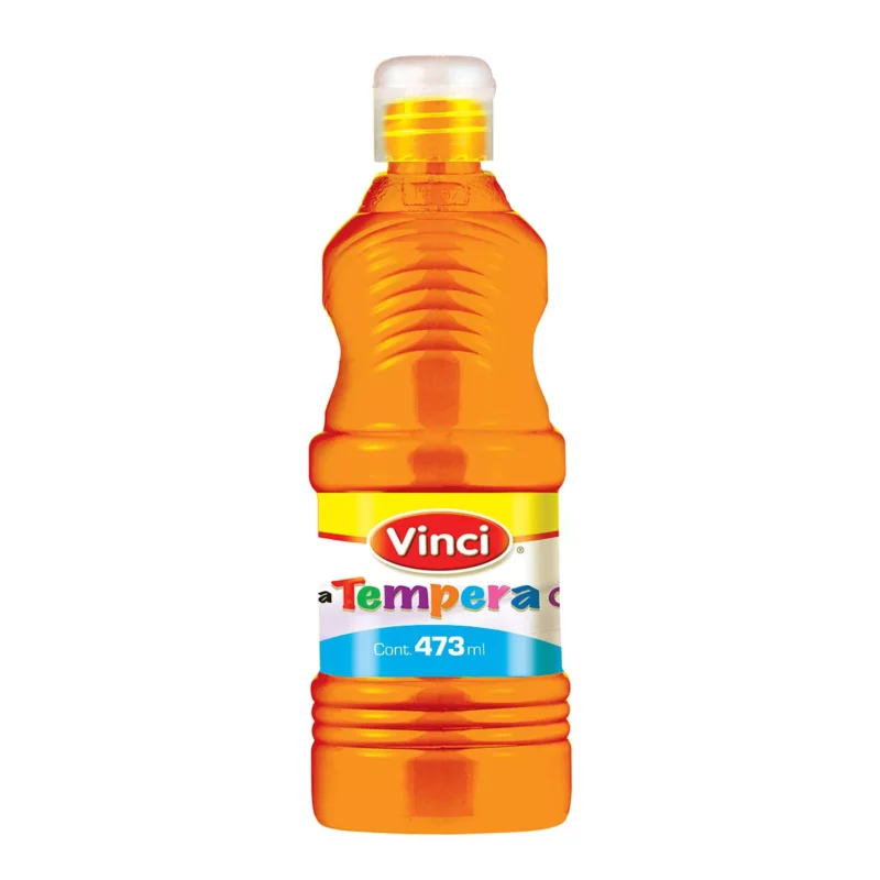 PINTURA TEMPERA 473ML FLUORESCENTE NARANJA ATADO DE 2 PZAS.