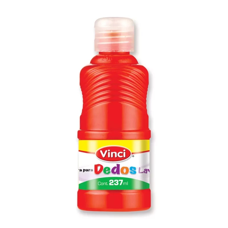 PINTURA PARA DEDOS LAV 237ML NARANJA ATADO DE 2 PZAS.
