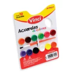 ACUARELA VINCI C/12 COLORES ATADO DE 10 PZAS.