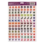 CALCOMANIA AKIO A4S018 ALPHABET GLITTERED