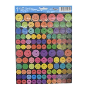 CALCOMANIA AKIO A4S-072 SMILEY COLORS GLITTERED