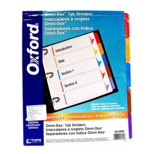 SEPARADOR OXFORD INDICE COL 5DIV 200050