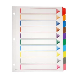 SEPARADOR OXFORD INDICE COL 10DIV 200100