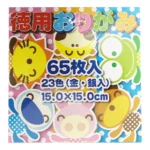 PAPEL ORIGAMI 15CMX15CM C/65 23 COL