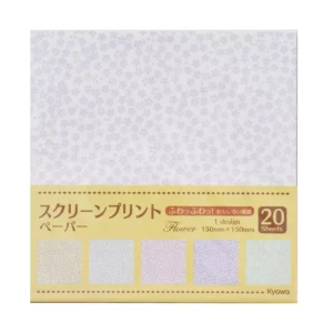 PAPEL ORIGAMI 15CMX15CM C/20 FLORES 052
