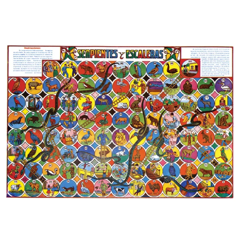 JUEGO SERPIENTES Y ESCALERAS BOB GRANDE ATADO DE 25 PZAS.