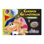 ALBUM CUERPOS GEOMETRICOS BOB FLUORESCENTE ATADO DE 5 PZAS.