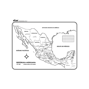 MAPA 1/2 CARTULINA BOB ATADO DE 25 PZAS.