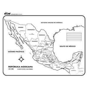 MAPA MURAL BOB 70X95 ATADO DE 10 PZAS.