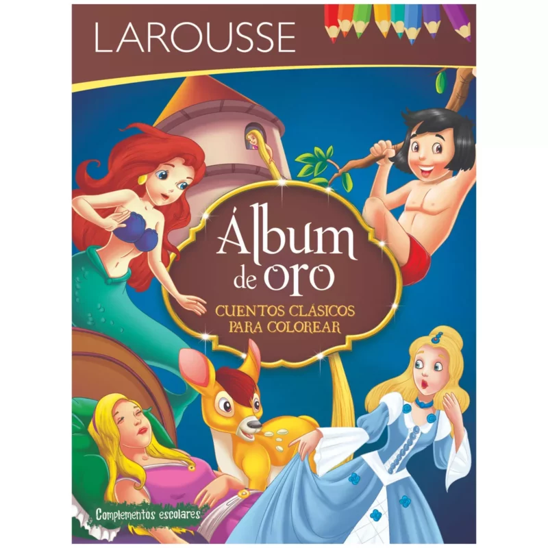 LIBRO CUENTOS DE ORO PARA COLOREAR 5122 ATADO DE 2 PZAS.
