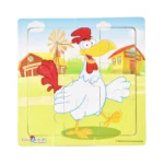 ROMPECABEZAS DE MADERA 657 ANIMALES SURT ATADO DE 2 PZAS.