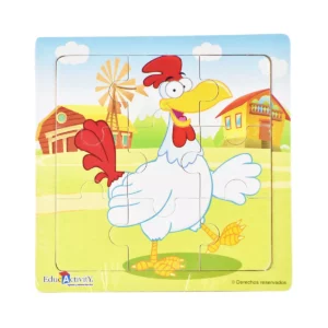 ROMPECABEZAS DE MADERA 657 ANIMALES SURT ATADO DE 2 PZAS.