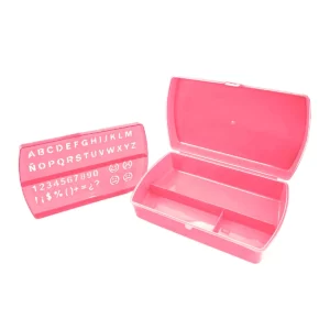 LAPICERA MEDIANA C/PLANTILLA ROSA/SALMON ATADO DE 2 PZAS.