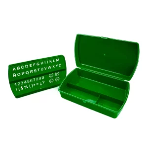 LAPICERA MEDIANA C/PLANTILLA VERDE BANDERA ATADO DE 2 PZAS.