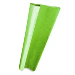 PAPEL METALIZADO GOFRADO VERDE LIMON ATADO DE 10 PZAS.