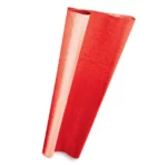 PAPEL METALIZADO GOFRADO ROJO ATADO DE 10 PZAS.