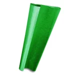 PAPEL METALIZADO GOFRADO VERDE ATADO DE 10 PZAS.