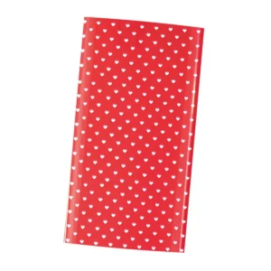 PAPEL FRANCES CORAZONES C/10 ROJO