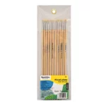 PINCEL OLEO PLANO 100 NO. 2 ATADO DE 12 PZAS.