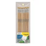 PINCEL OLEO PLANO 100 NO. 4 ATADO DE 12 PZAS.