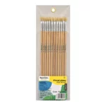 PINCEL OLEO PLANO 100 NO. 6 ATADO DE 12 PZAS.