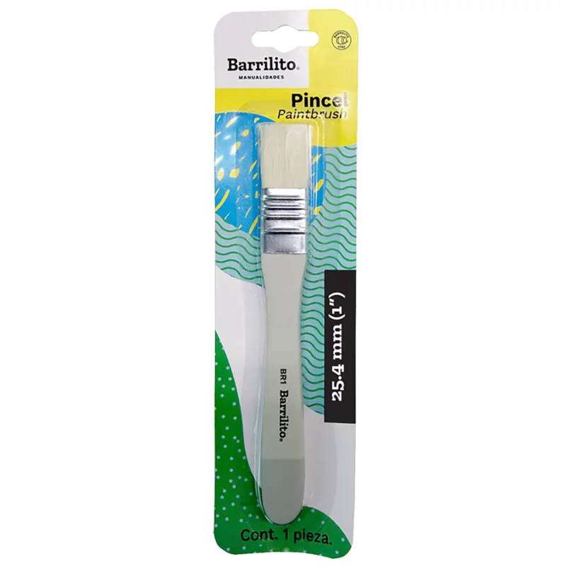 PINCEL TIPO BROCHA 1" (25.4MM) BR1 ATADO DE 3 PZAS.