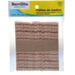 PALO DE MADERA NATURAL P/ARMAR C/50 W600 ATADO DE 2 PZAS.