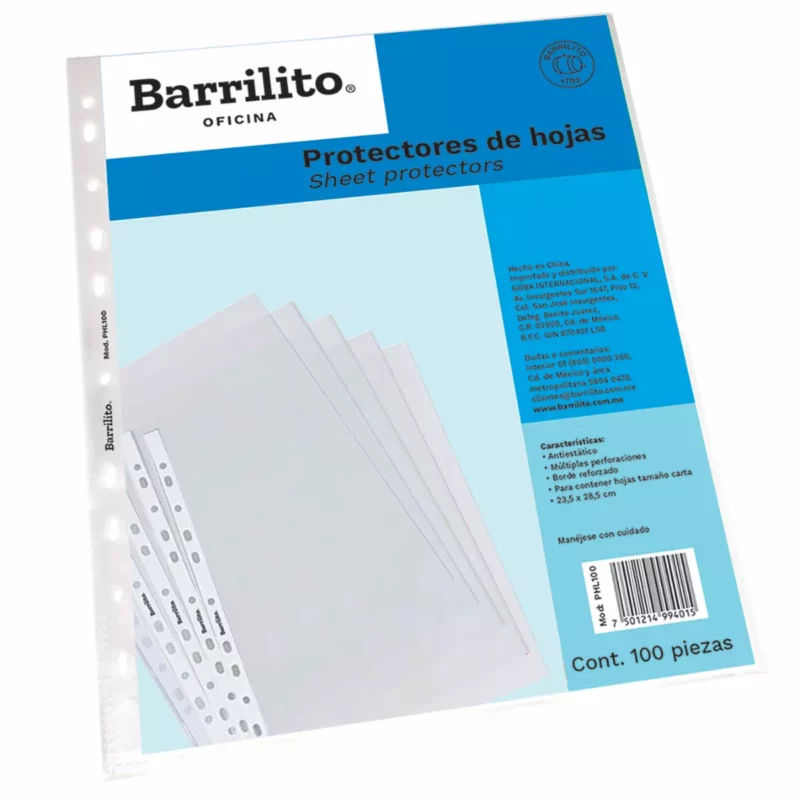 PROTECTOR DE HOJAS CARTA C/100 PHL100