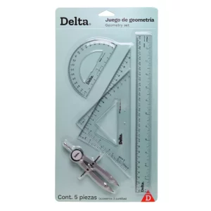 JUEGO GEOMETRICO COMPAS DE PRECIS DEL65 ATADO DE 3 PZAS.