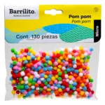 POM PON MICRO C/500 PIEZAS COLORES SURTIDOS PP500