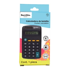 CALCULADORA DE BOLSILLO 8DIG 7723G ATADO DE 2 PZAS.